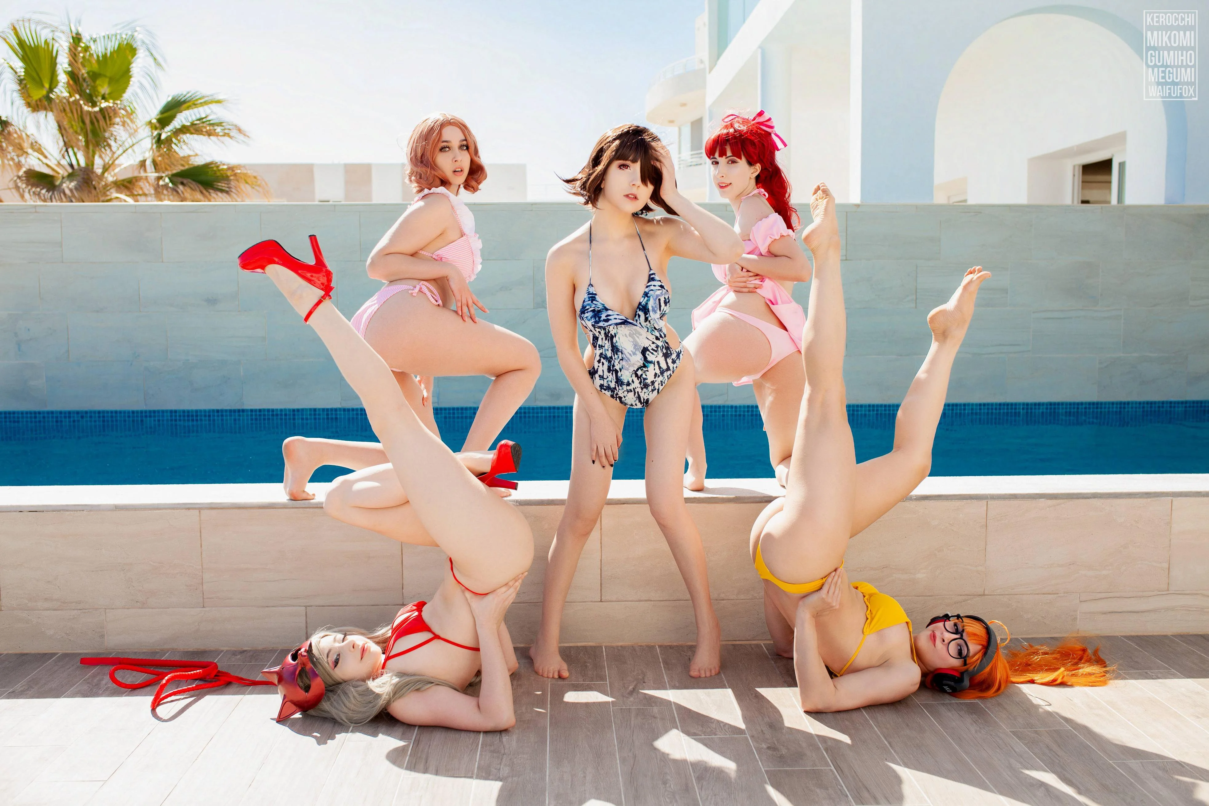 Haru, Makoto, Kasumi, Ann and Futaba cosplay