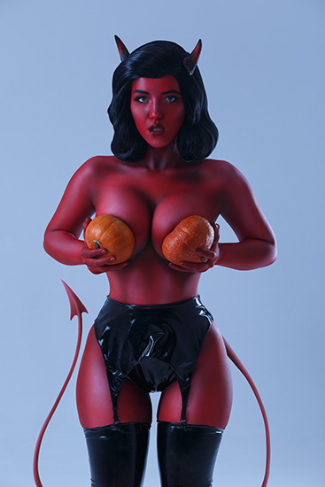 Lada Lyumos nude hot tits devil girl cosplay